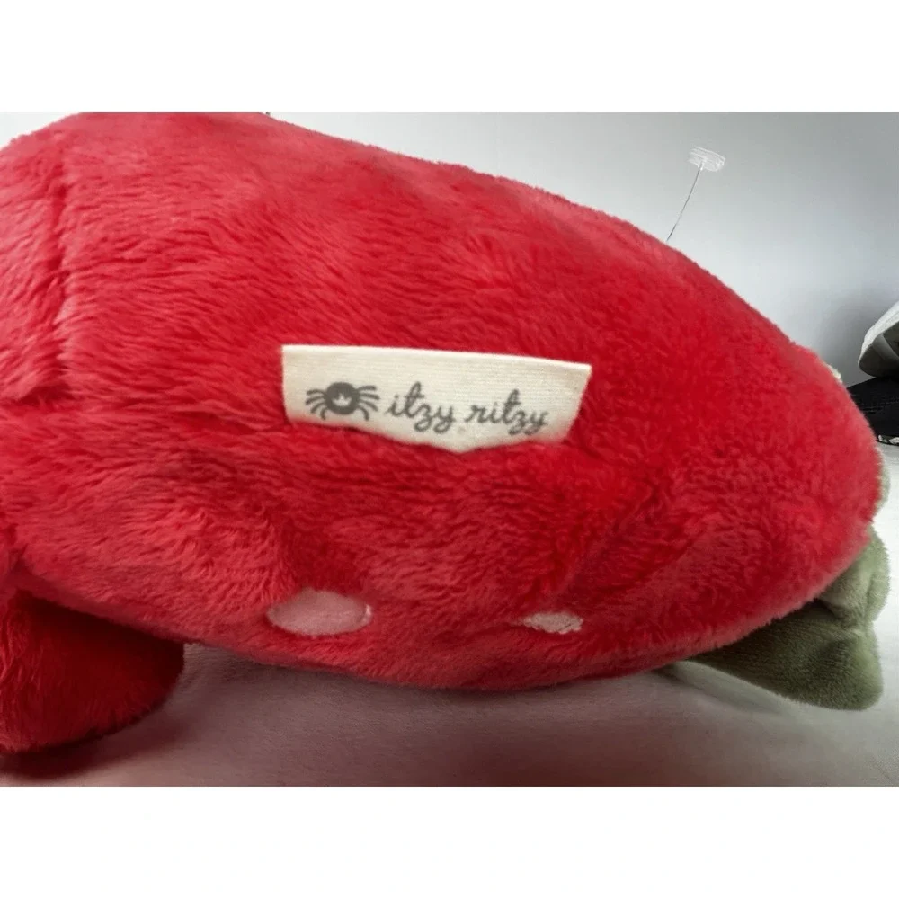 Itzy Ritzy Sweetie Snuggles Bonnie the Strawberry Soft Plush Sensory Stuffed Toy
